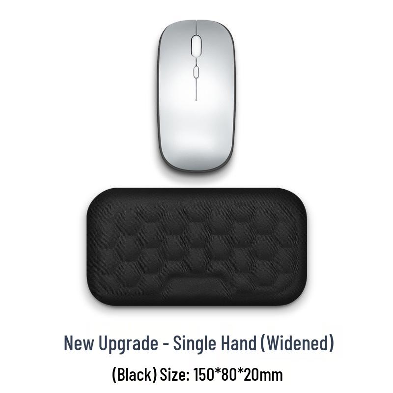 Four-Leaf Clover Mouse Pad & PU Keyboard Wrist Rest with Silicone Memory Foam Wrist Support.
