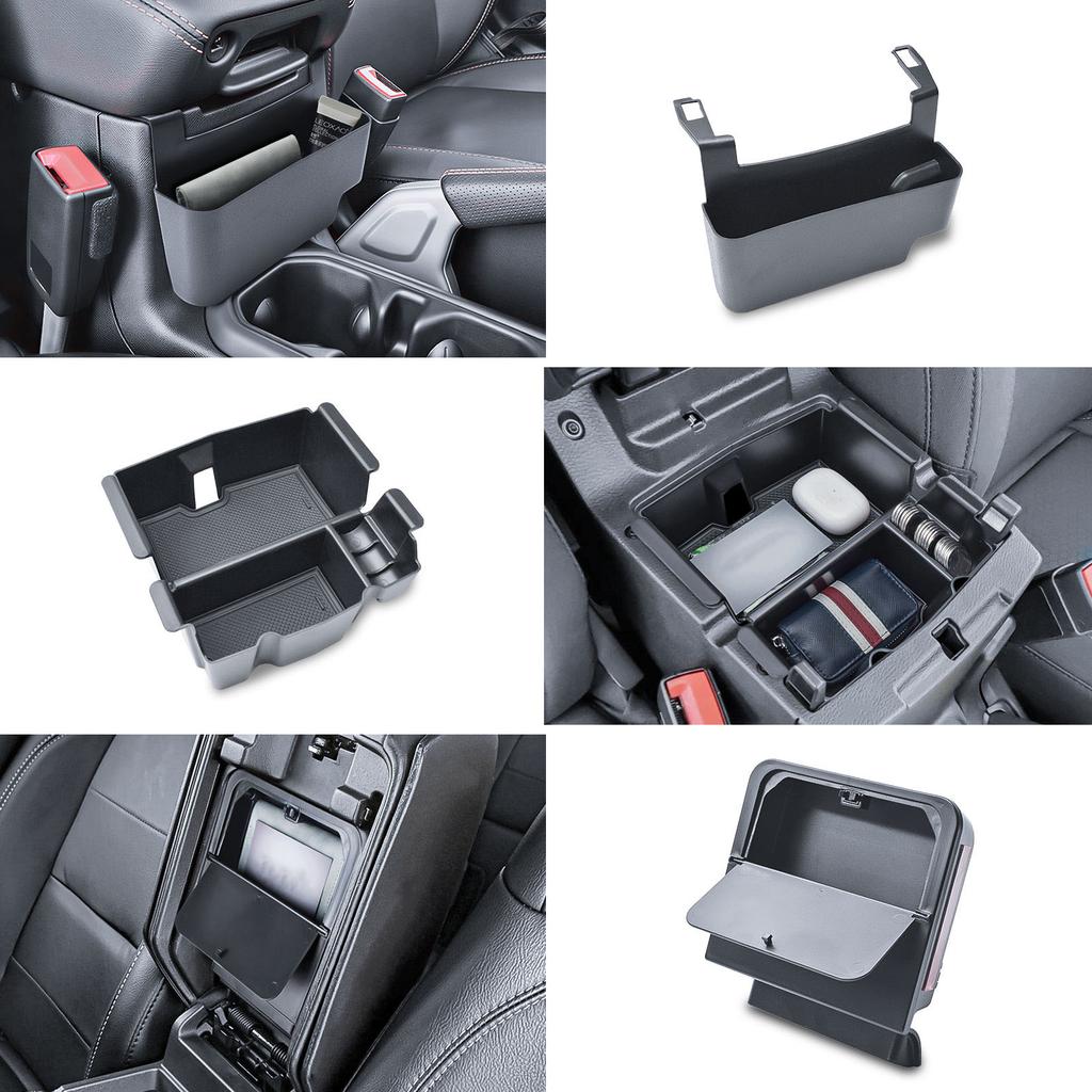 3PCS Center Console Organizer for Jeep Wrangler JL JLU 4xe 2018-2026 & Gladiator JT 2020-2026 Gear Shift Hanging Armrest Car Box