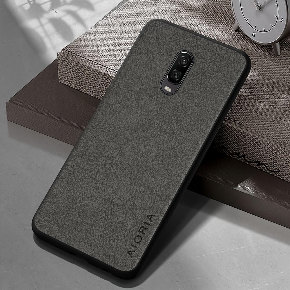 Phone Case: Luxury Retro Synthetic Leather Phone Case for Oneplus 9RT 9R 9 8 7 Pro US 6T 8T 7T Pro Matte Soft Bumper Hard Back Cover