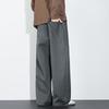 MARK FAIRWHALE Men's Casual Straight-Leg Tencel Blend Pants