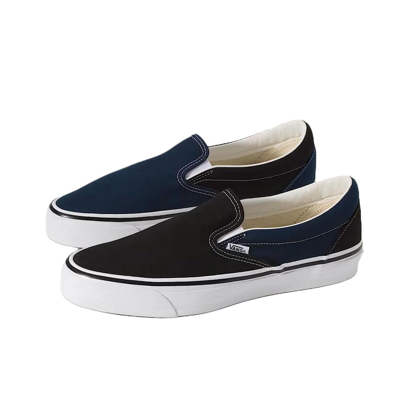 

Vans Engineered Garments X Slip-On 98 OTW Классические Удобные Мягкая Поддержка Обувь для Скейтборда Унисекс Кроссовки Синий Черный VN000EBPY61 43