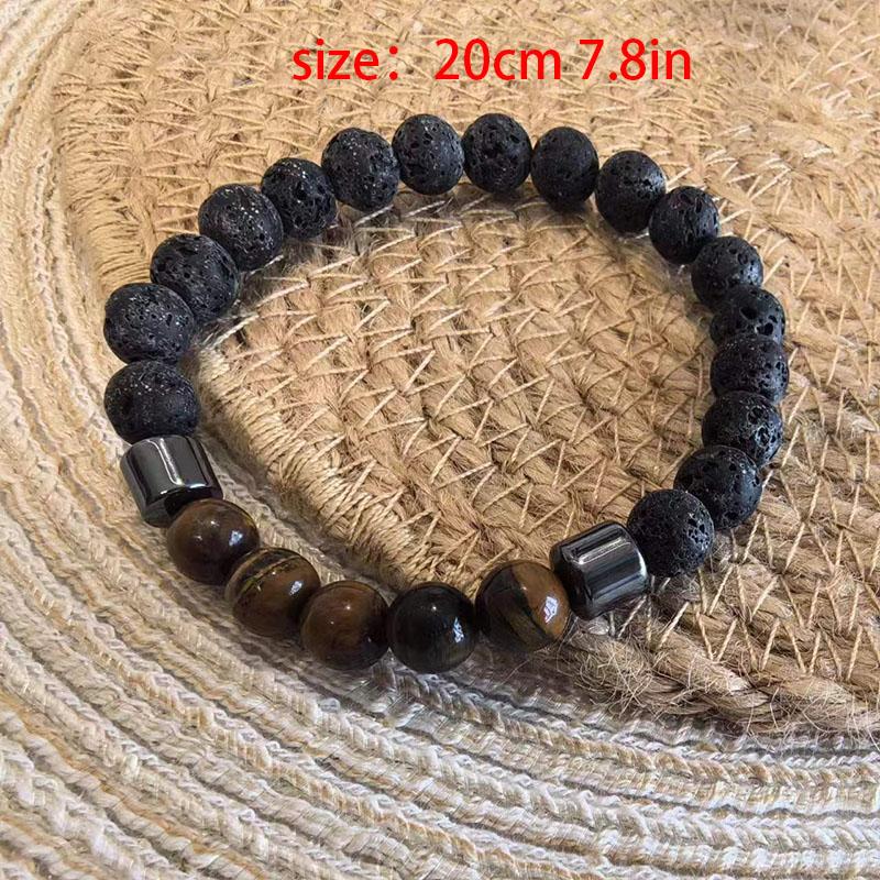 Tiger Eye Magnet Black Crystal Bracelet