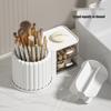 Rotating Cosmetic Organizer: Makeup Brush, Skincare, Lipstick & Pen Holder for Home or Dorm Desk