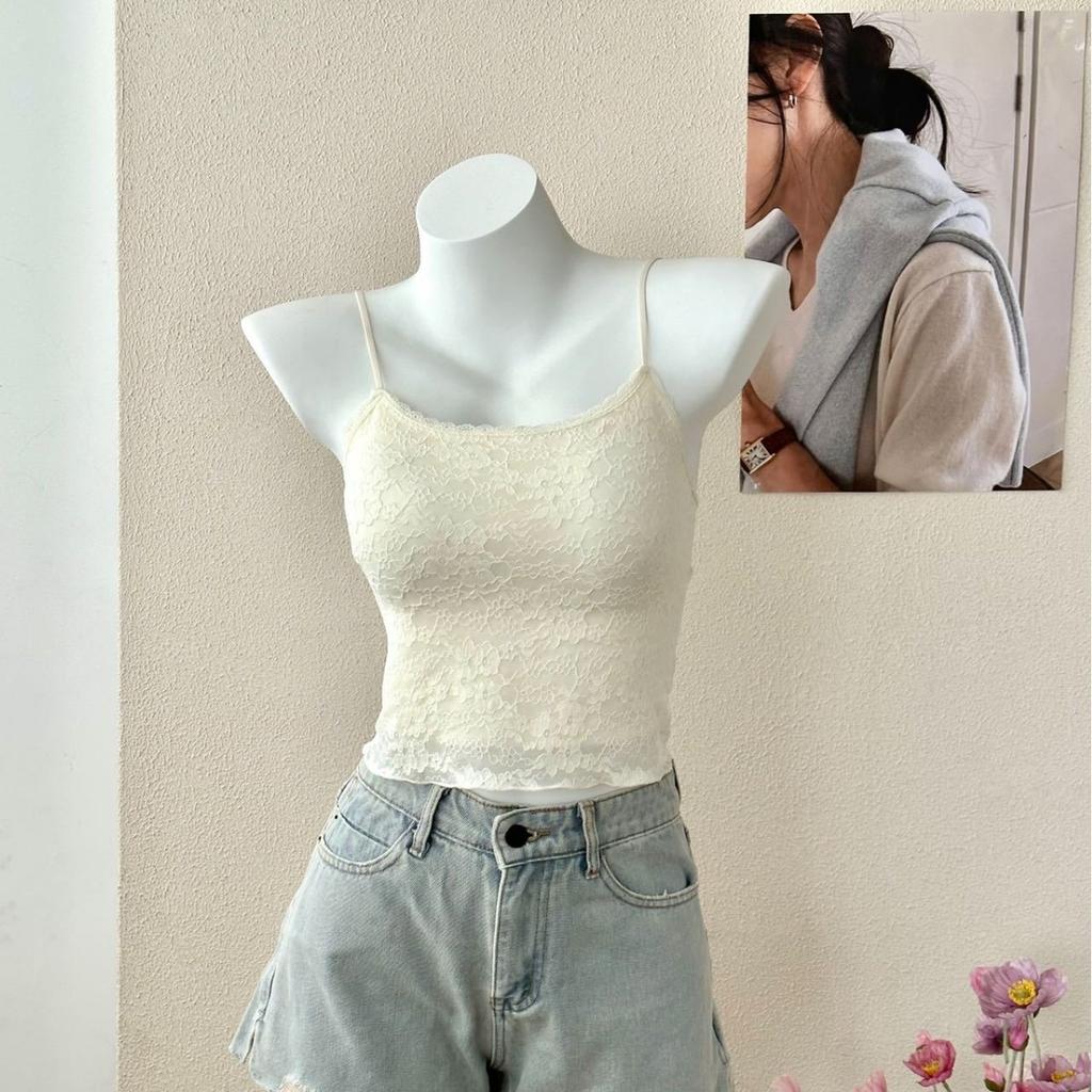 Lace Sling Vest, Women's Chest Pad, New Summer Can Be Worn Outside, Integrated Back Underwear