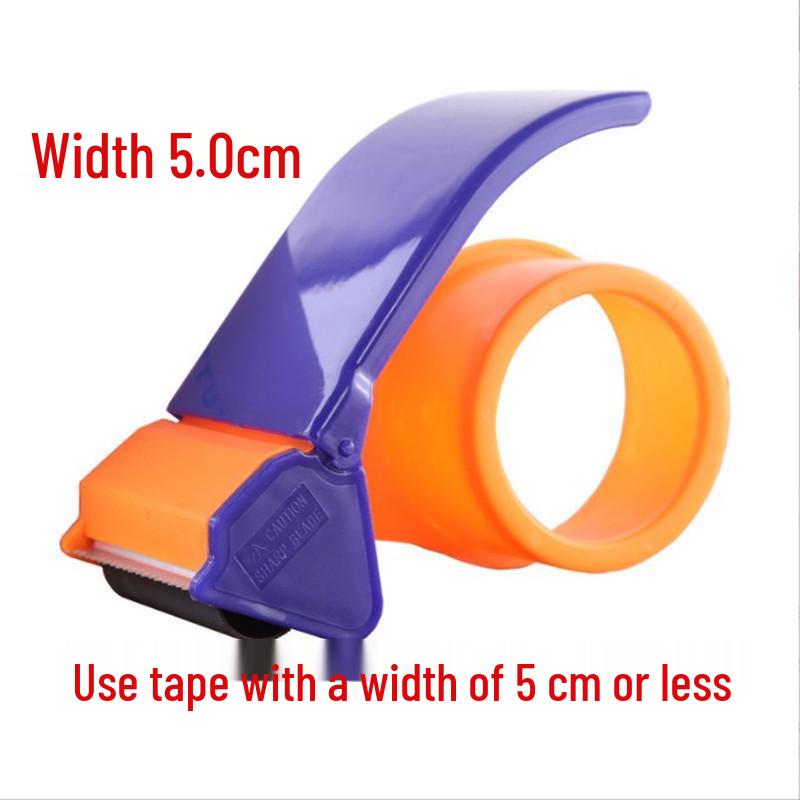 Plastic Tape Dispenser and Cutter for Carton Sealing
