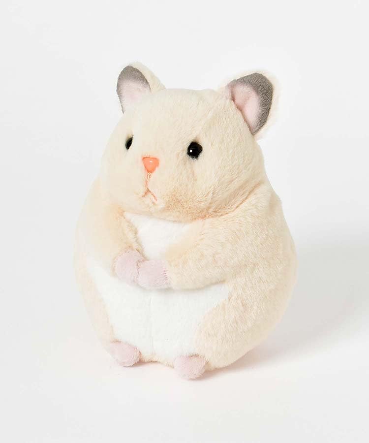 Bleu Bleuet Chubby, Soothing Plush Mascot Rodents: Syrian Hamster, Marmot, Chipmunk, and Sugar Glider (Syrian Hamster)