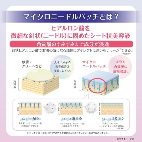 Taisho Pharmaceutical Cosmetics CliniLab Microneedle Patch 6 stycken (2 stycken x 3 påsar)/Medverkat i ett morgonprogram/Delvis förpackning/Hyaluro