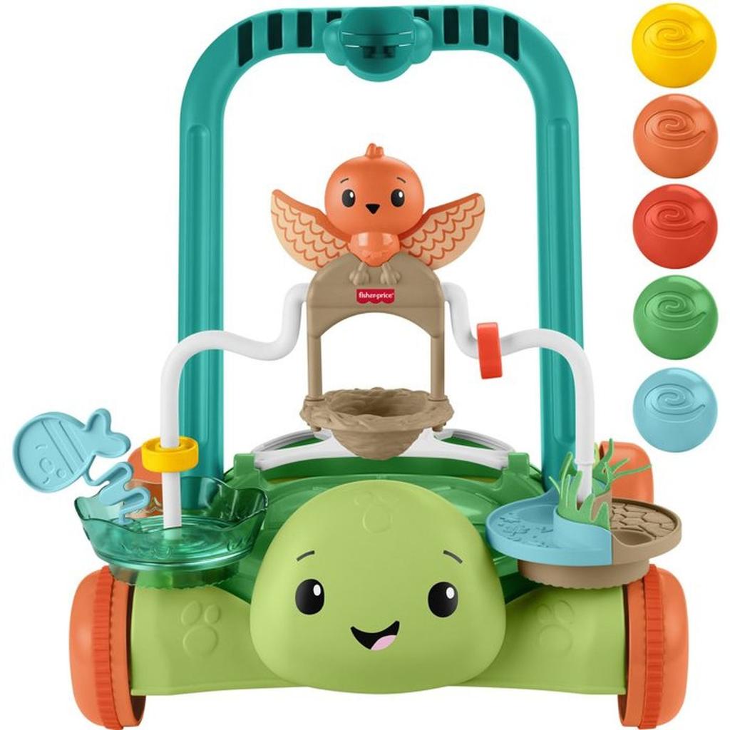 Jouet d'éveil - FISHER-PRICE - Trotteur tortue JKD63 - Interactif - Activités 360° - Balles