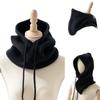 Hooded Balaclava Hat Drawstring Dual-Purpose Pullover Cap Head Hooded Hat  Winter Outdoor