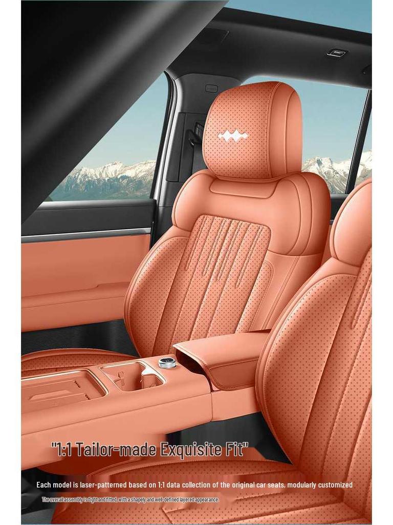 Equation Leopard Titanium Leather Car Seat Covers - Universal 7-Seater, Breathable & All-Season Cushion.