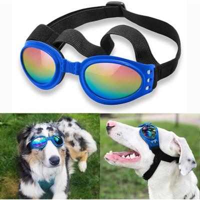 Big Dog Sunglasses Pet Glasses Dog Sunglasses Dog Glasses Golden Retriever Samoyed Sunglasses Goggles (Blue)
