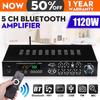 1120W 4 Ohm 5CH Bluetooth 4.0 Stereo AV Surround Amplifier 220V +RC Karaoke Cinema Black