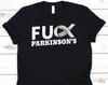 Fuck Parkinson's Shirt, Parkinson Disease Awareness T-Shirt For Men Women, I Wear Silver Parkinsons Disroder Tshirt Gift Idea