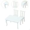 1:12 Dollhouse Table and Chair Set Hobby Crafts Role Play Games Life Scene Props Wooden Pretend