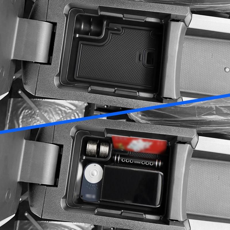 For MG3 Hybrid 2024 2025 Center Console Armrest Storage Box Interior Accessories Car Storage Box Organizer Tray ABS Black