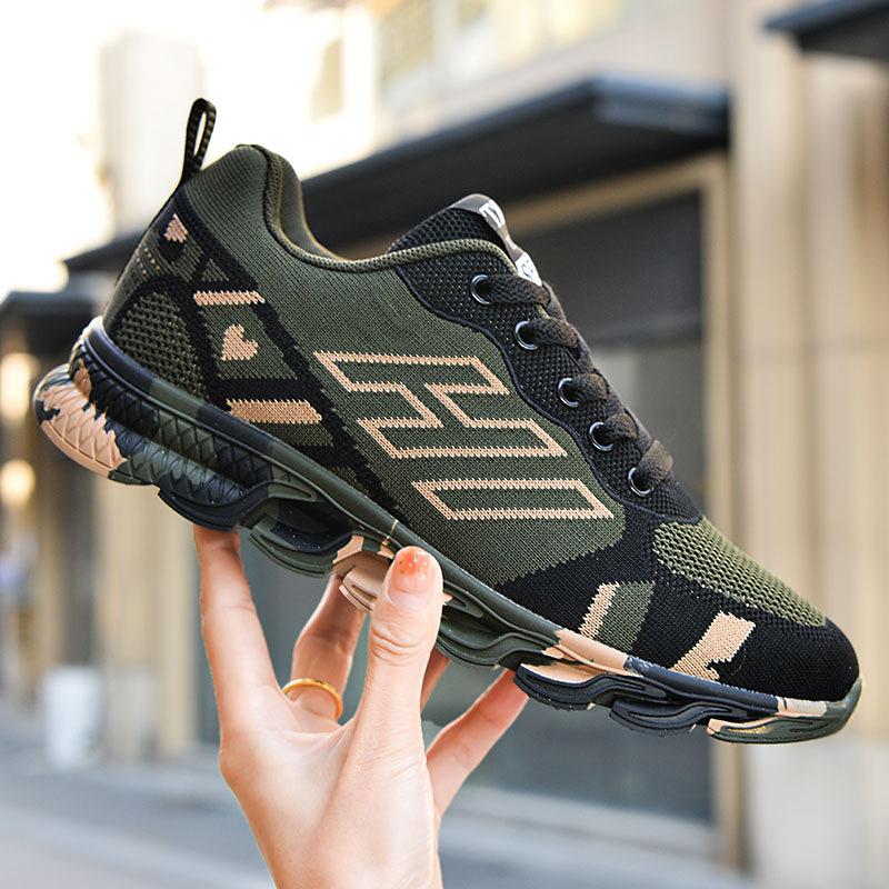 

Мужская 2024 новая корейская универсальная повседневная обувь камуфляжная сетчатая пара спортивная обувь для альпинизма женские кроссовки для бега кроссовки 45