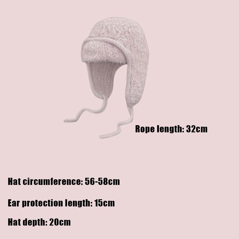 Autumn And Winter Able Ear Protection Warm Lei Feng Hat Ladies All-Match Knitted Wool Hat