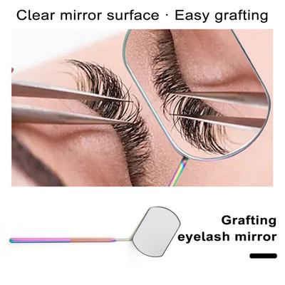 Detachable Lash Handheld Anti-rust Mirror Compact Convenient Sturdy Grafting Lash Mirror for Easy Eyelash Extensions