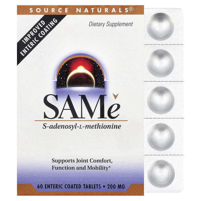SAMe, 60 Enteric Coated Tablets (200 mg per Tablet)