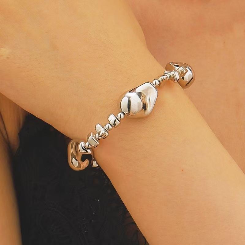 Высококачественная неправильной формы имитация жемчуга ключичная цепочка женская барочная сплав геометрическая галька простой дизайн ins ожерелье