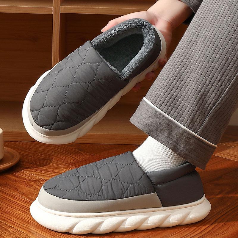 Order A Size Up Men Shoes Fur Women Slippers Winter House Shoes For Women Indoor Plush Warm Women Shoes Casual Home Shoes For Men