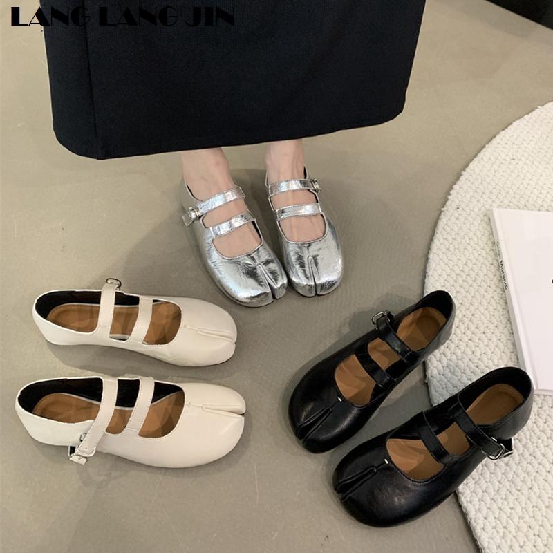 Fashion Tabi Ninja Shoes Women Flats Ballet Split Toe Ballerinas Ladies Casual Loafers Female Moccasins Comfort Autumn  Footwear