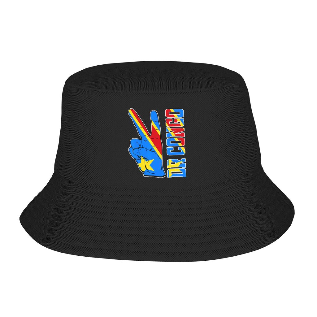 Republic Of Congo Congolese Flag Bucket Hats for Women Unisex Travel Bob Hats for Vacation Caps