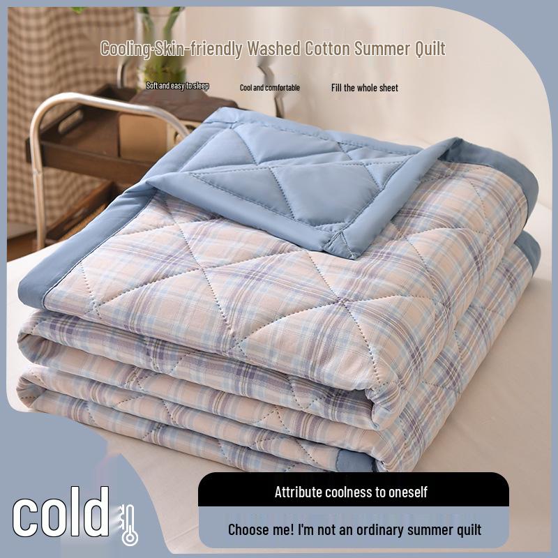 Washable Cotton Summer Quilt: Perfect for Events, Gifts, and Air Conditioning Use