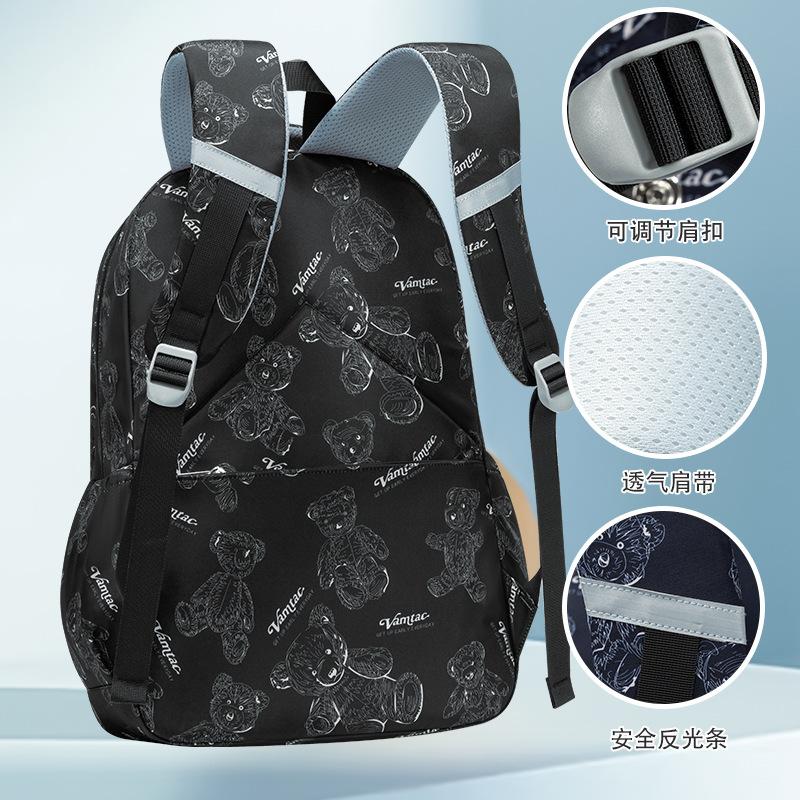 Fashion Graffiti Backpack Men's and Women's Leisure Travel Large Capacity Backpack Versatile Middle School High School University