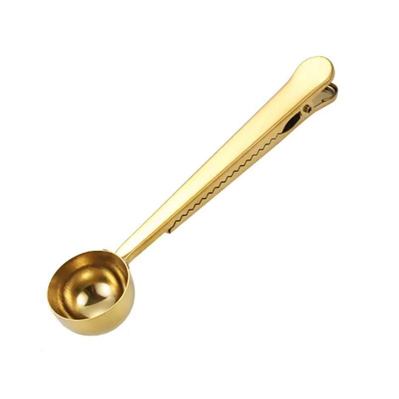 1pc-Coffee measuring spoon multifunctional food sealing clip seasoning spoon milk powder measuring spoon baking