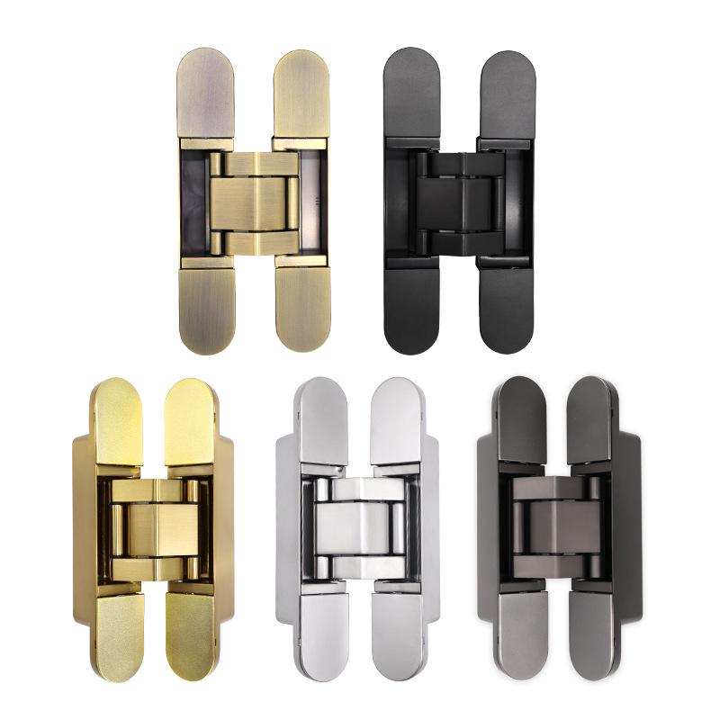 3D Adjustable Silent H-Type Invisible Folding Door Hinge