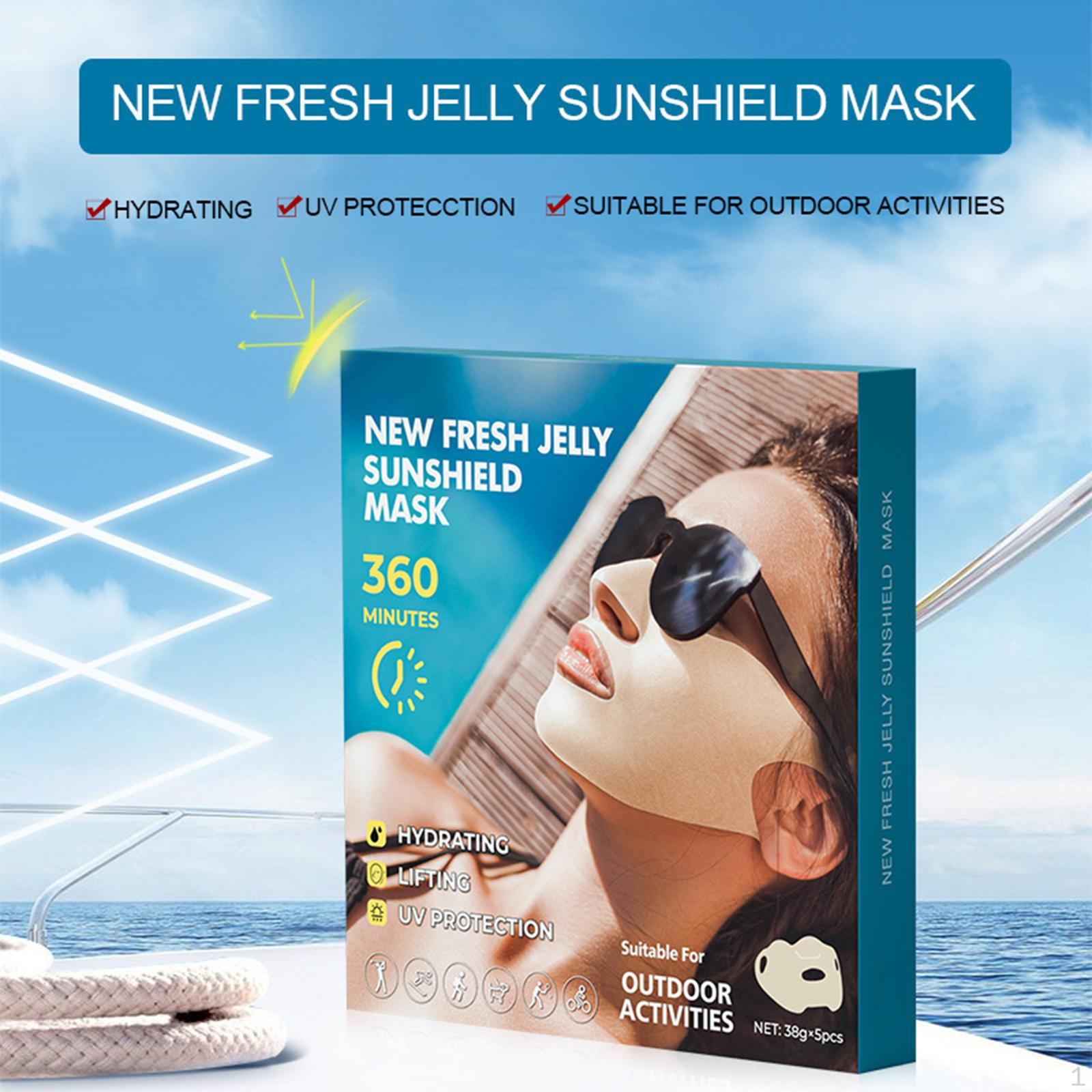 

Outdoor Gel Mask for Sun Protection and English
