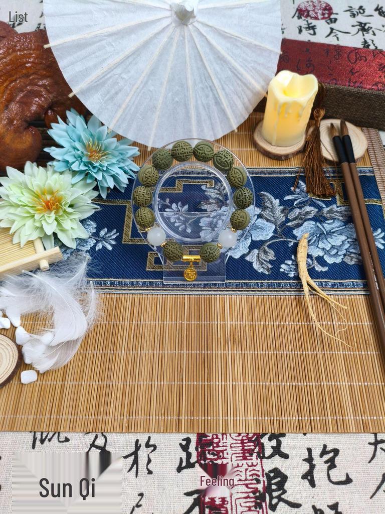 Custom Osmanthus Scented Herbal Incense Bracelet - Traditional Handmade Chinese Prayer Beads