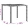 Garden Dining Set 3 Pcs Beige Poly Rattan