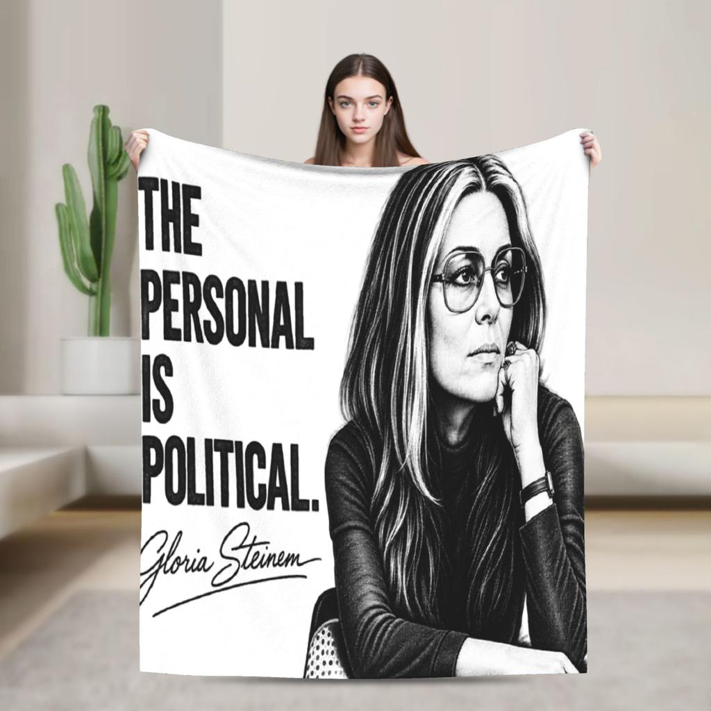 RIP Gloria Steinem Accessories Blanket Soft Fleece Throw Blanket Relax Plush Thin Quilt
