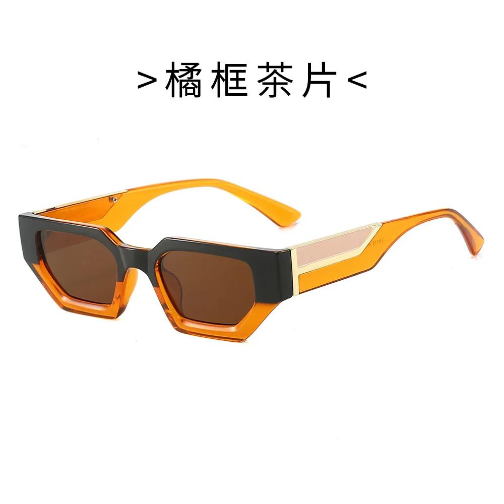 Vintage Fashion Irregular Square Sunglasses Women For Men Luxury Brand Designer Sun Glasses For Female Small Frame Eyewear Uv400