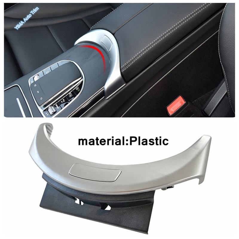 Car Center Console Armrest Box Button Decor Panel Cover Trim For Mercedes Benz C Class W205 / GLC X253 2016 - Accessories
