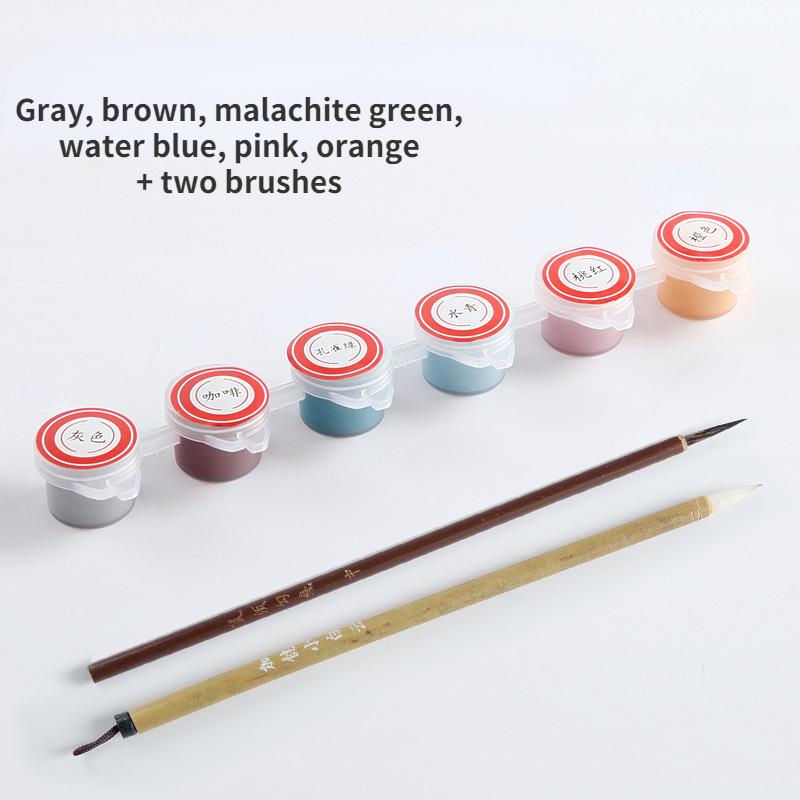 Six-color Conjoined Condensed Underglaze Color Medium Temperature Electric Kiln Pottery Glaze Pottery Bar Special for School