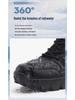 Men's Plus Size High-Top Snow Boots: Winter Warm, Thickened Velvet Lining, Ideal for Hiking
