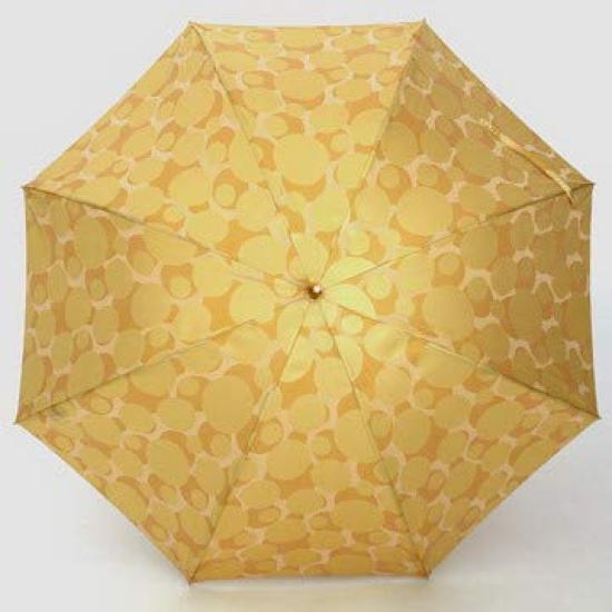 Makita Shoten Umbrella for Rain Long Nordic Jacquard Made in 16241112 Women, Umbrella, Umbrella, (Bubble), Yellow, Hand-Opened, Japan,