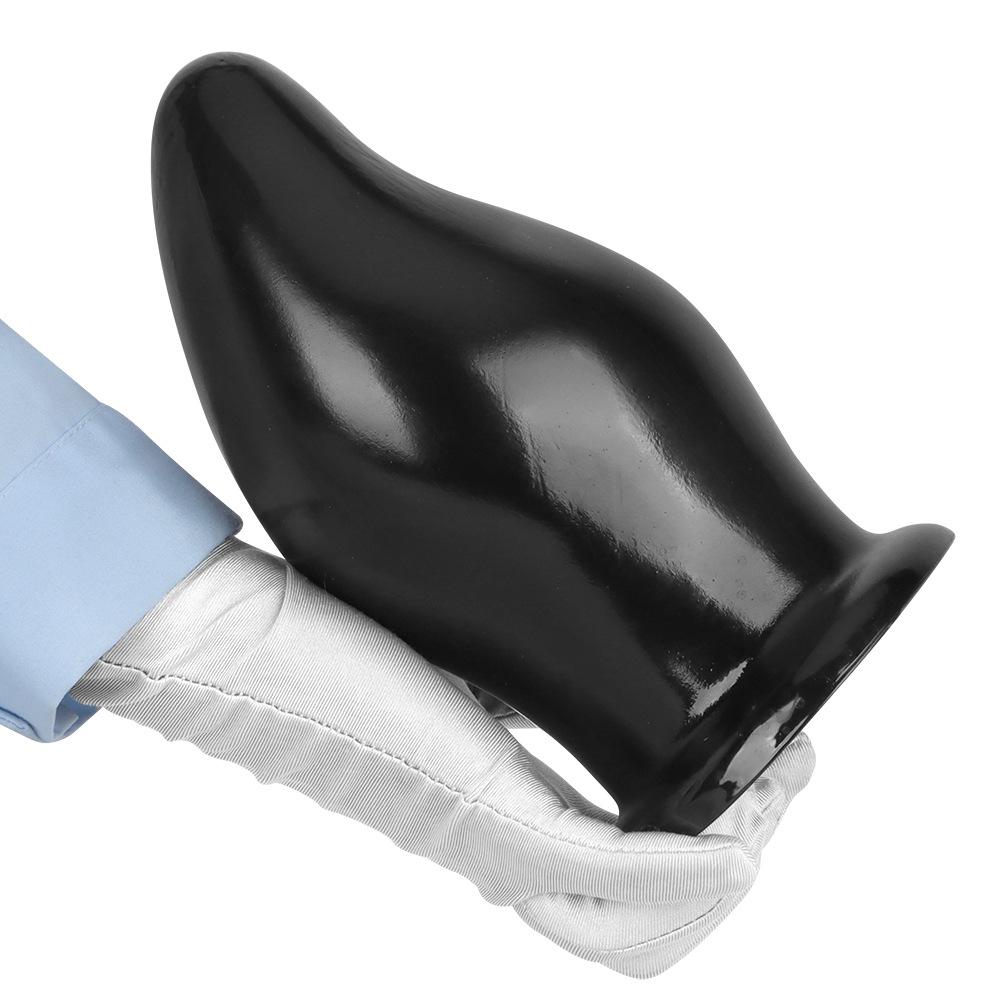 Super Large Black PVC Anal Plug 10cm Giant Dildo Fisting Sex Toy Masturbator Gay BDSM