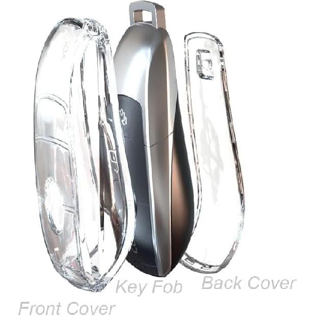 IUIU Key Fob Cover Clear, TPU Fob Case Compatible with Mercedes Benz A-Class C-Class C300 C63 CLA CLS E-Class E300/ E400/ E63 G-Class GL/GLK GLA
