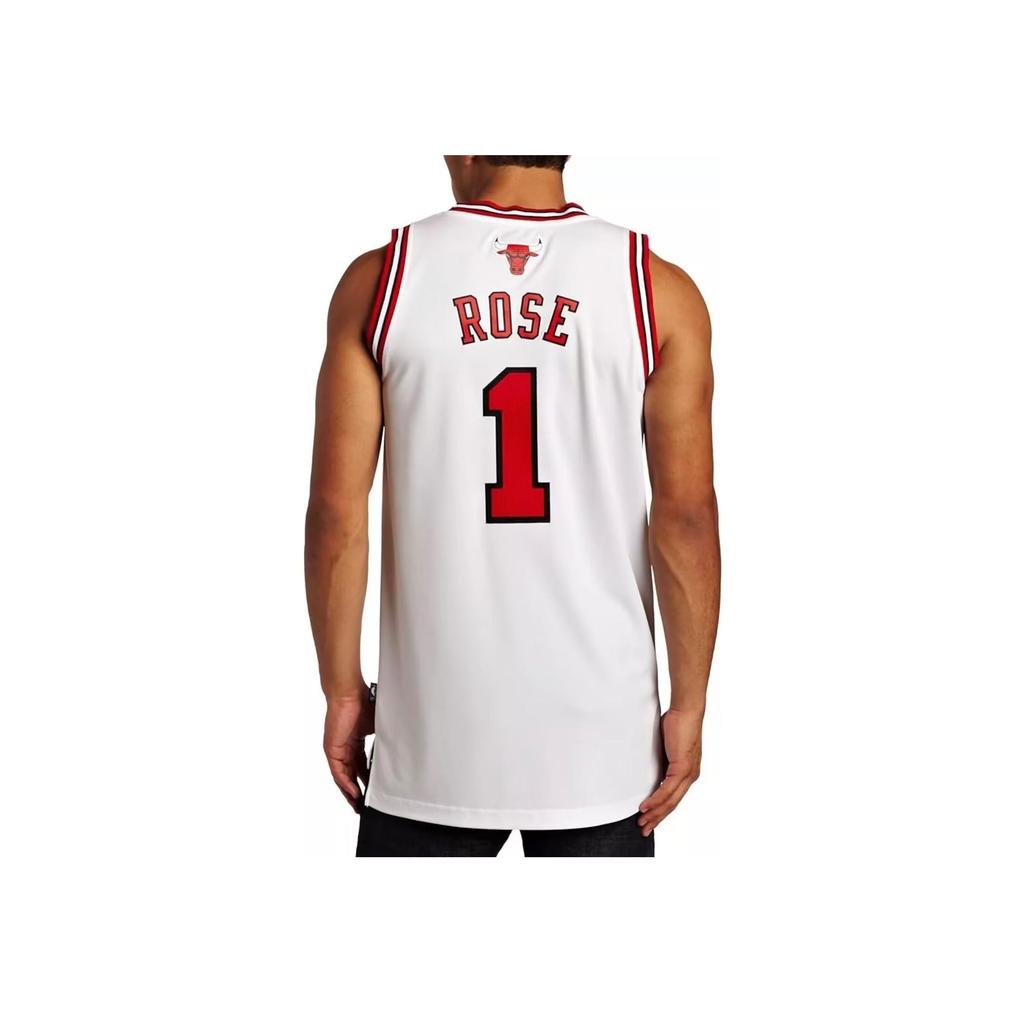 Adidas X NBA Collaboration Rose Bulls 1 Embroidered Swingman Fan Edition Jersey Unisex Jerseys White U08972