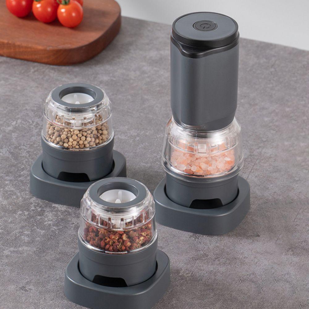 Ceramic Grinding Core Electric Pepper Grinder Set Automatic Spice Mill  Kitchen Gadget