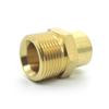 Rosfix Adapter Redukcja M22 M na M14 F – Mosiężny | Do Pistoletu Węża Myjki Ciśnieniowej | Gwint M22/M14