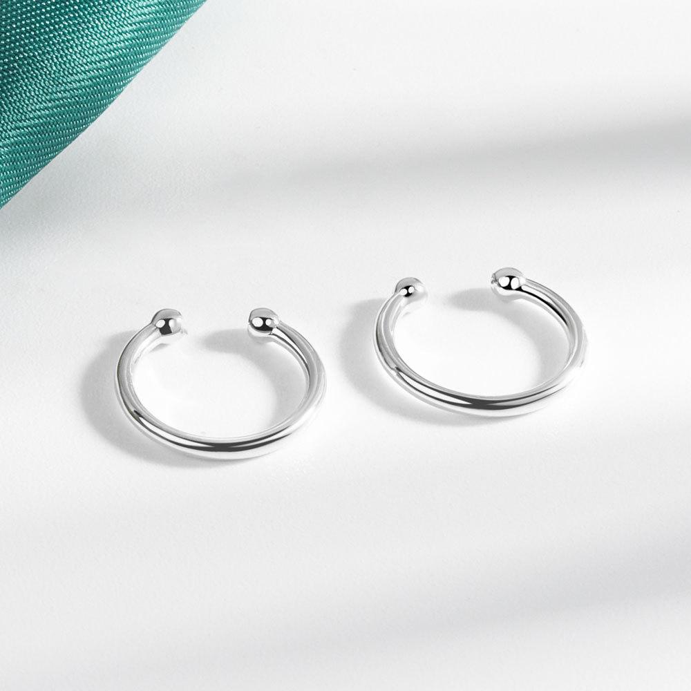 Stainless Steel Minimal Hoop Earrings For Woman Cubic Zirconia Piercing Earring Fashion Korean Unusual Jewelry