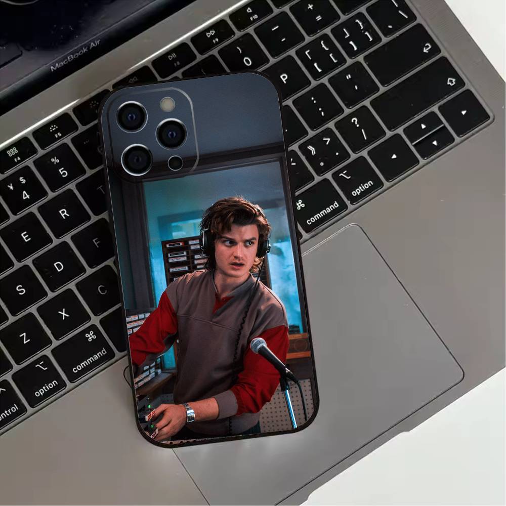 COOL S-Steve H-Harrington  Phone Case For iPhone 17,16,15,14,13,12,11 Plus,Pro Max,XS,Soft Silicone Black Cover