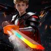Rainbow Lightsaber Toy With Cool Lights And Sound Effects Cosplay Cool Flashing Toy Holiday Props Cool Toy