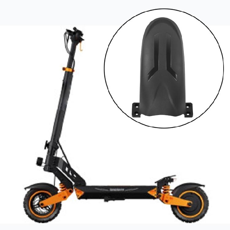 Wheel Mud Guard for K1 Electric Scooter Ride Use, One Black Replacement Part for Front or Rear Position with Visible Mounting Holes for Upkeep
