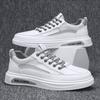 Fashion 2025 Men's New Spring Summer Mesh Shoes Casual Sports Shoes Soft Bottom round Toe Flat Heel Breathable White Trendy Shoes
